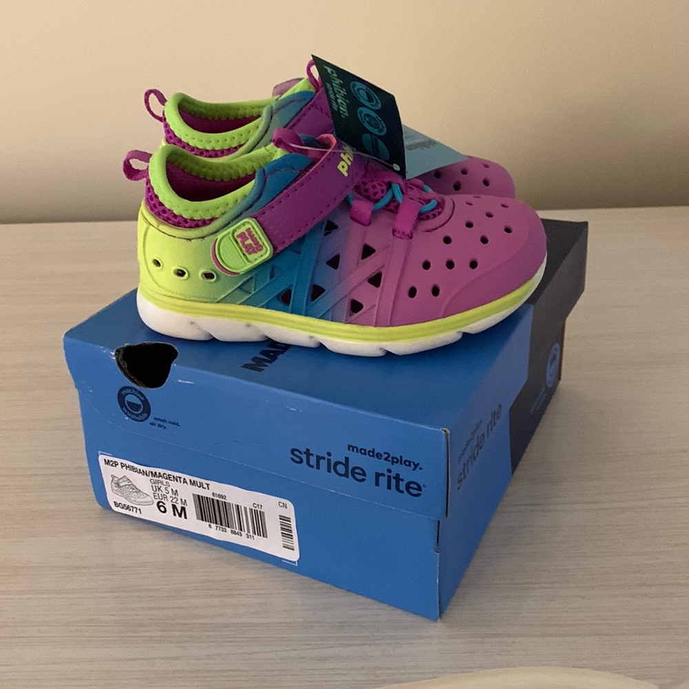 Toddler girls stride rite made to play water shoes